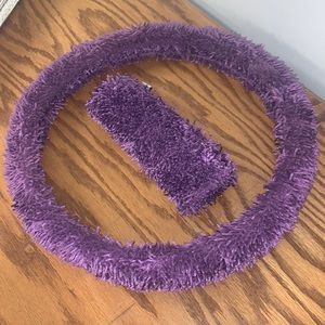 Steering wheel & seatbelt cover